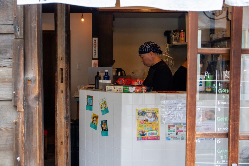 稲荷湯長屋でのポップアップ風景