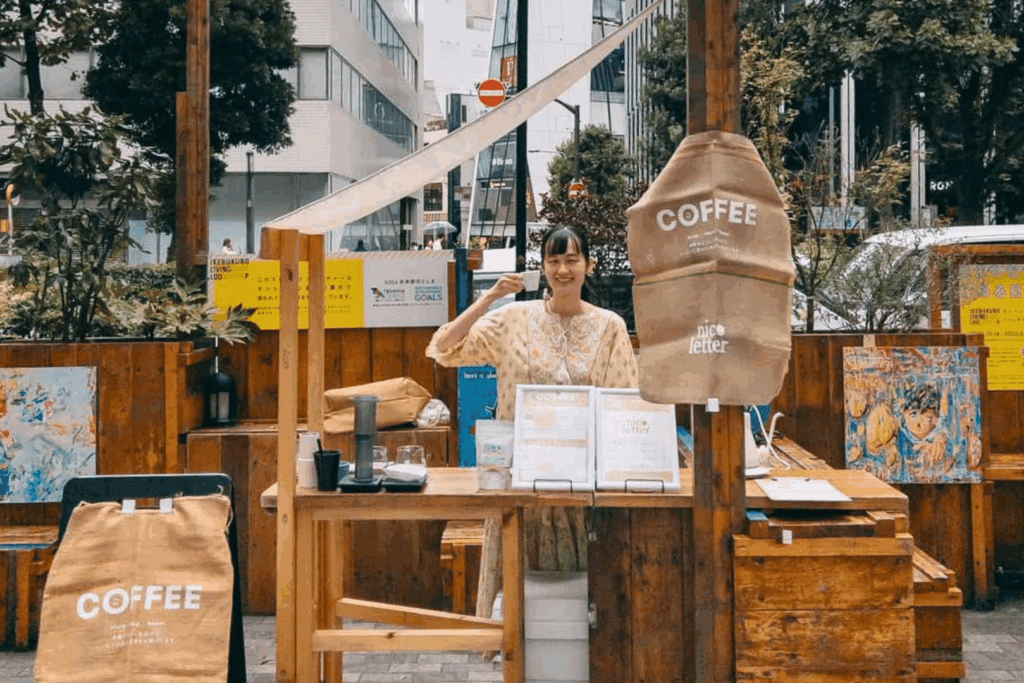 nico letter の出店風景