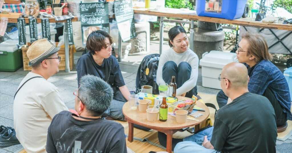 池袋リビングループポップアップトーク、日神山さんとなみちゃん