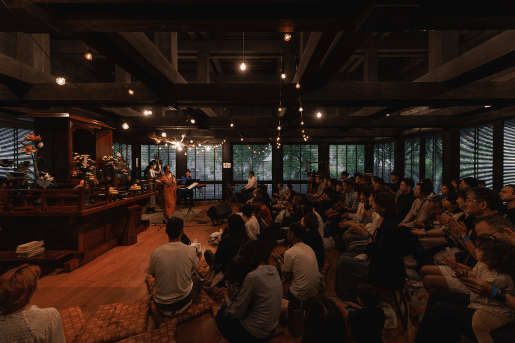 お寺deジャズ、LIVE風景