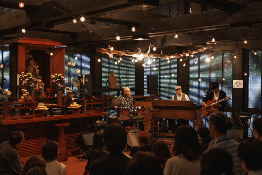 お寺deジャズ、LIVE風景