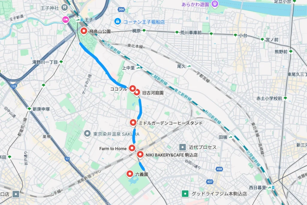 Farm to Homeの近辺地図